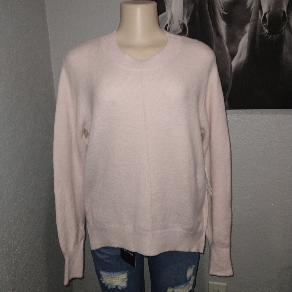 Crew neck pullover sweater